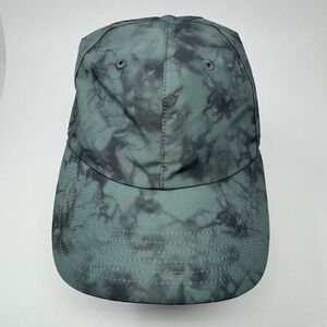 Athleta Womens Tie Dye Baseball Cap Hat Green Gray Adjustable Strapback